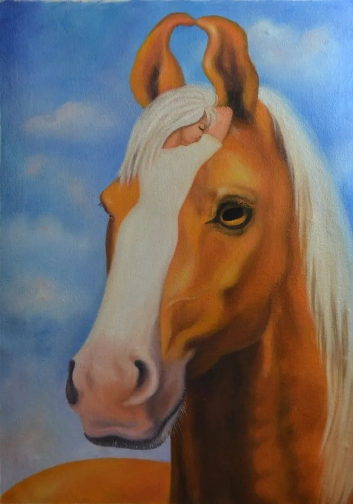 Indian Horse, œuvre de Olesya Novik