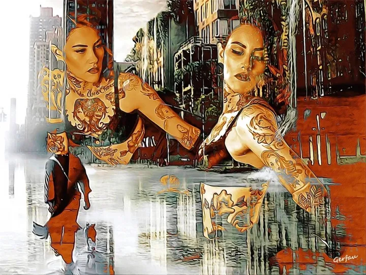 Bruna 28 (80cm x 60cm), œuvre de gerfau gerfau