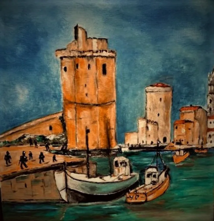 Port de la Rochelle, œuvre de Yves Perrotte
