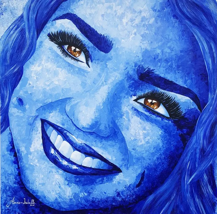 Blissful Blues, œuvre de AnneIsabelle Art