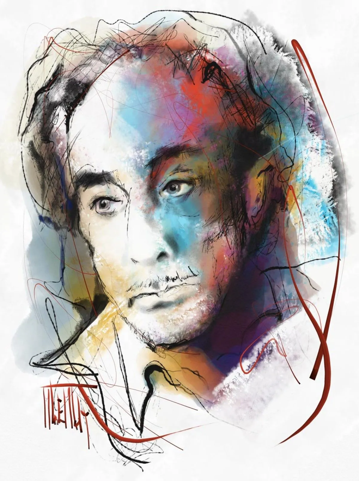 L’écrivain Romain Gary, œuvre de MiCheline Tremblay