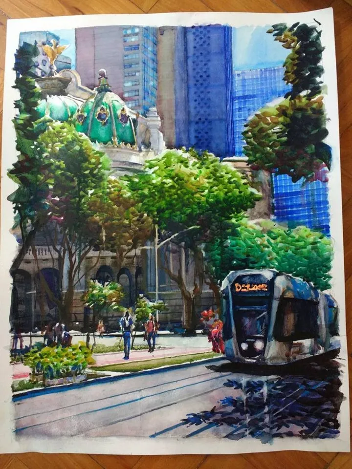 Cinelândia, Rio de Janeiro, œuvre de Anna Cavalcante