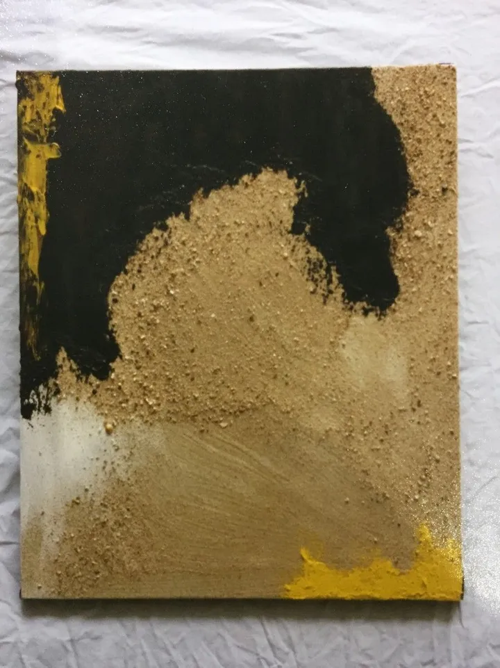 Étude pour un autoportrait caché, artwork by guenael revel
