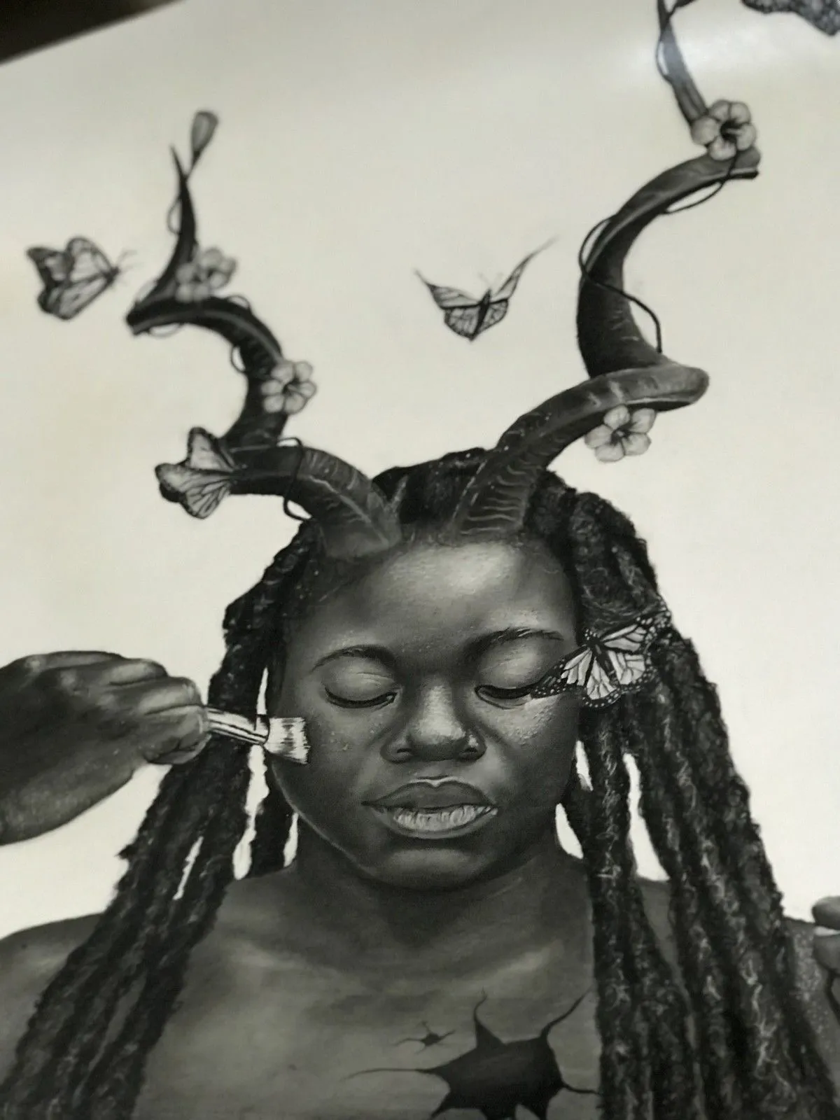 The devil with the beauty, artwork by Titus Samuel