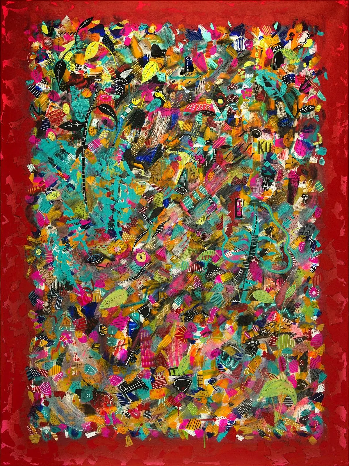 red puzzle, artwork by david selor