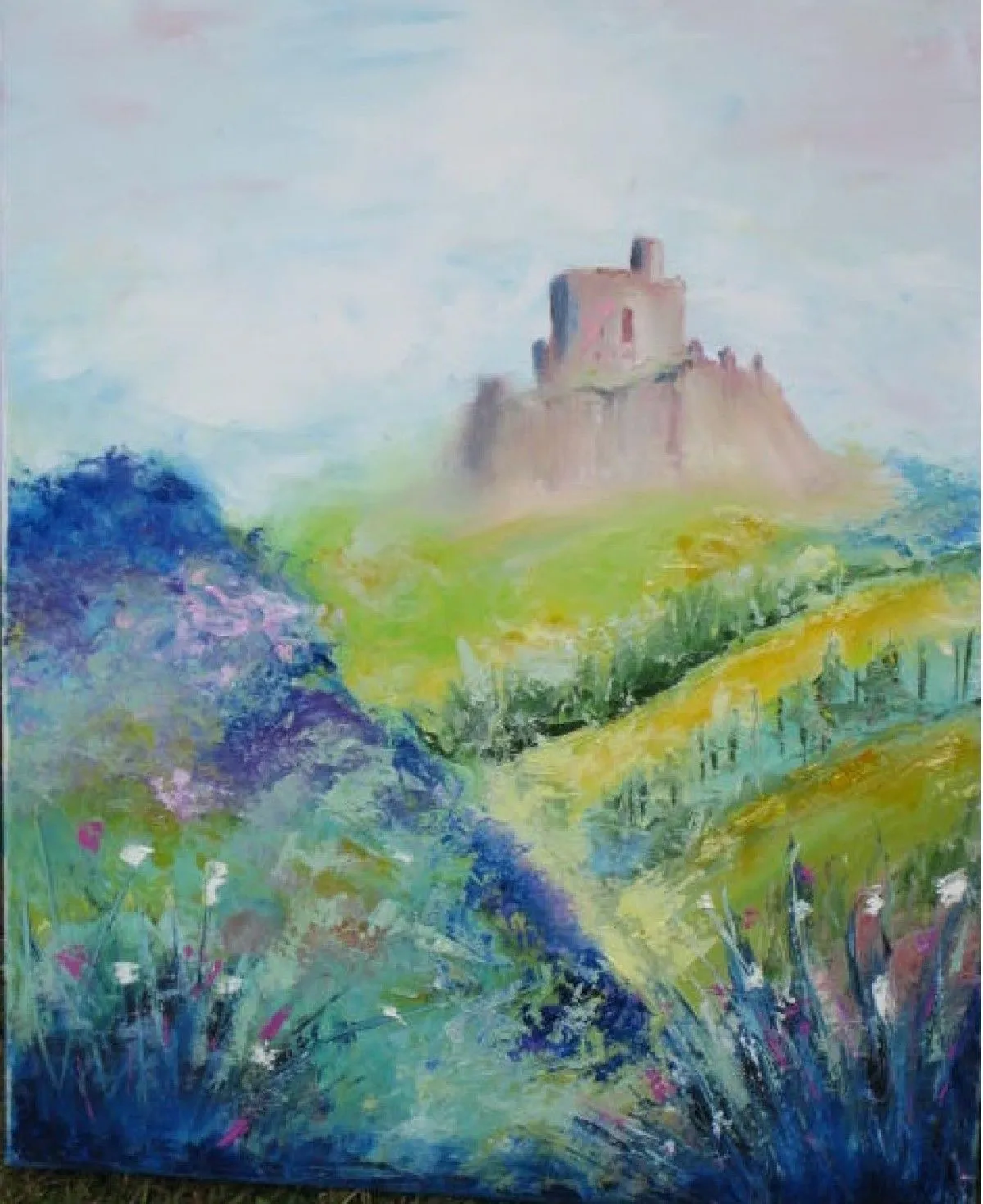 Château de Murol, artwork by sylviane marie nardini