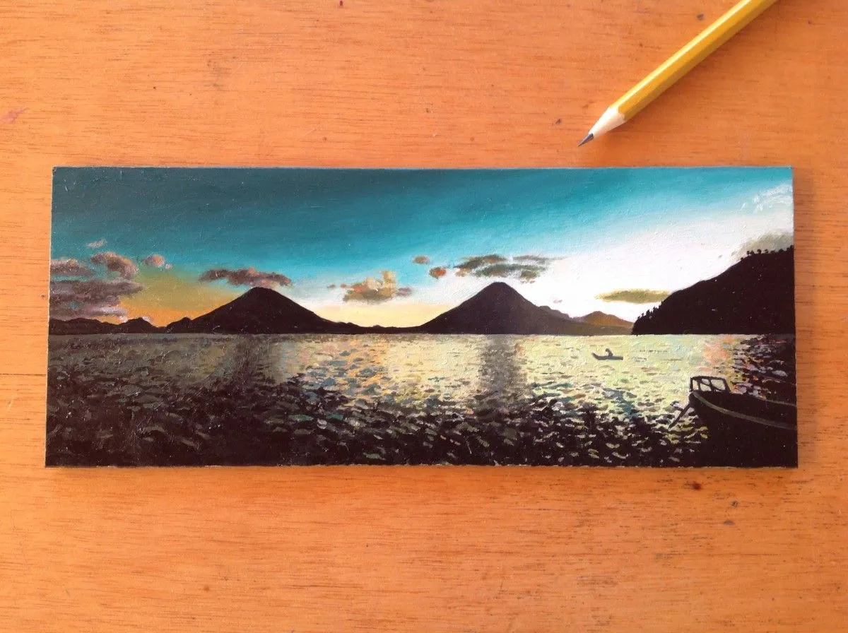 Lake Atitlan, œuvre de Daniel Ramjoue