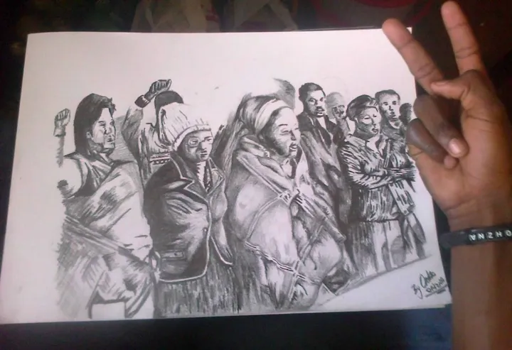 Unity, œuvre de Olwethu Gcolotela