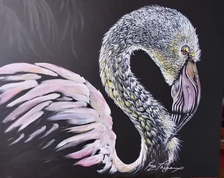 Greater Flamingo, œuvre de Lucie Theroux