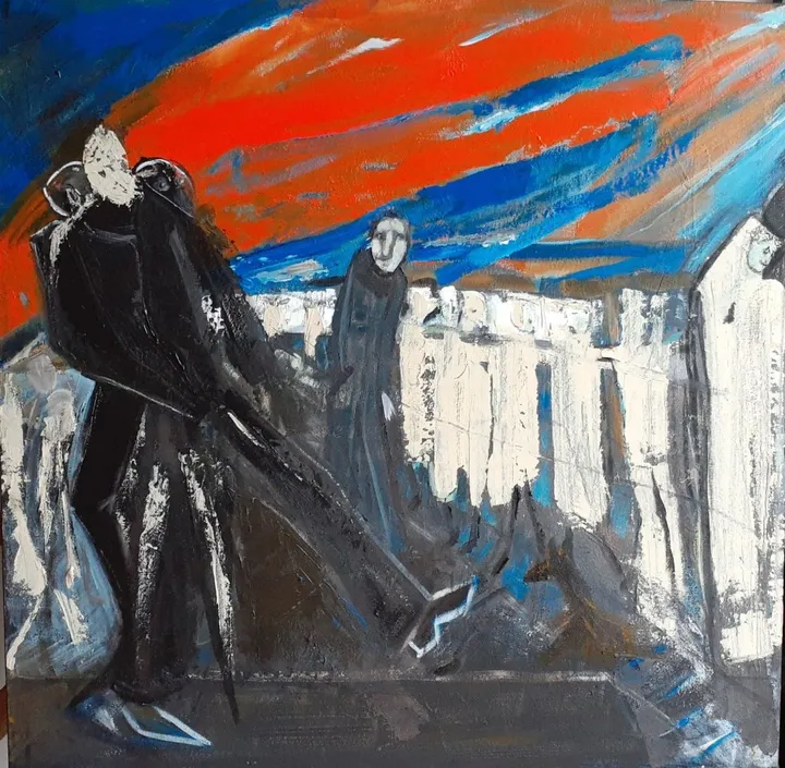 Confinement, œuvre de Nicole Laurin