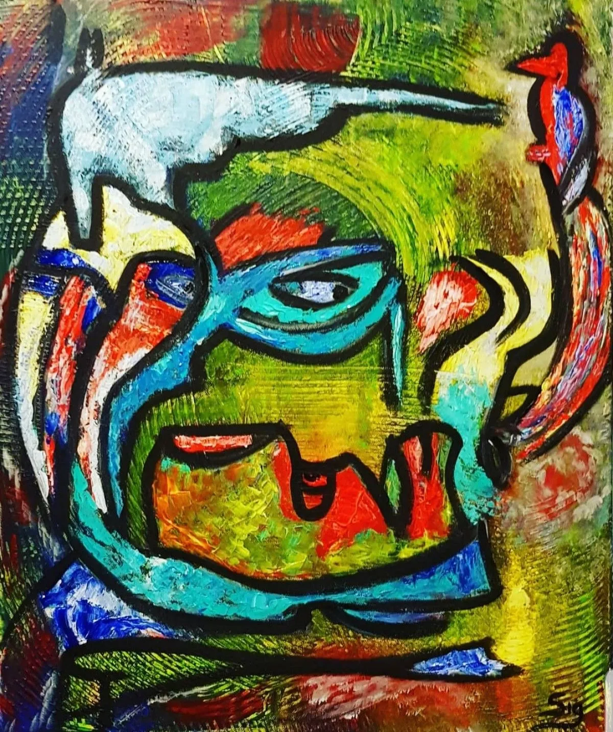 Imagination pablo, œuvre de Pascal Sig