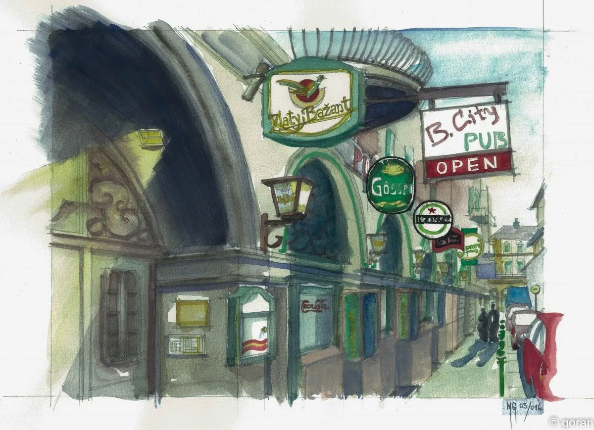 One of many streets of Budapest, artwork by Goran Martinovic