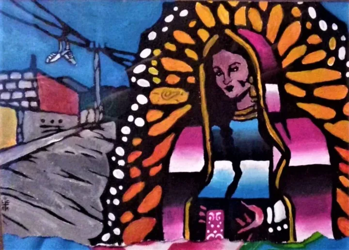 Monarca del varrio, œuvre de Chaztecka Herrera