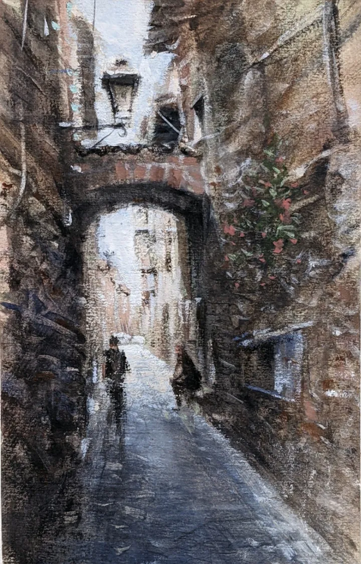 Italian Alleyway, artwork by Misure Nien