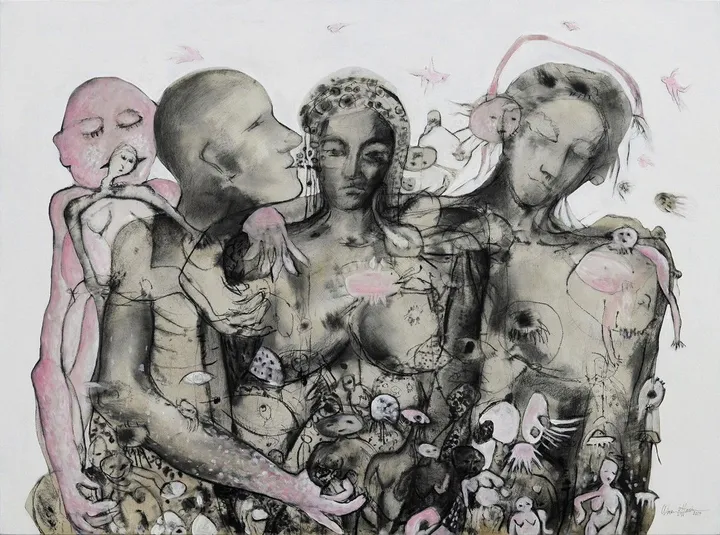 Envol des âmes (1), œuvre de Wissem Ben Hassine