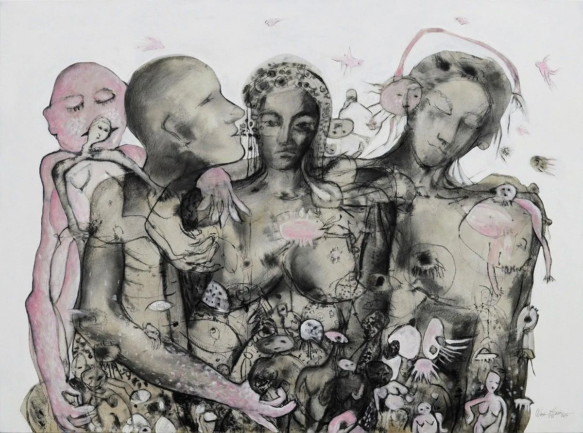 Envol des âmes (1), œuvre de Wissem Ben Hassine
