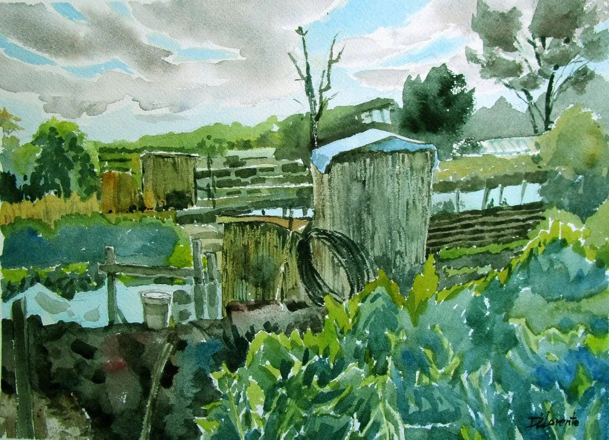 Huertos en el parque, œuvre de Tito Llorente