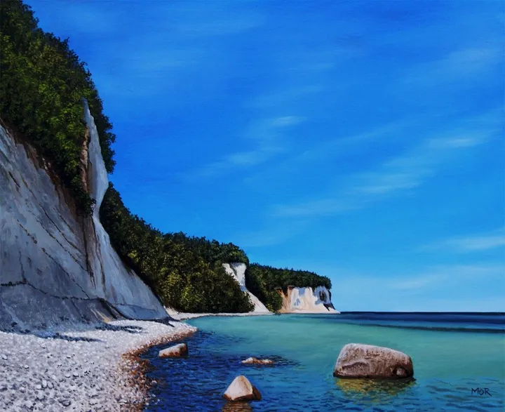 Chalk Cliffs of Ruegen Island, œuvre de Dietrich Moravec