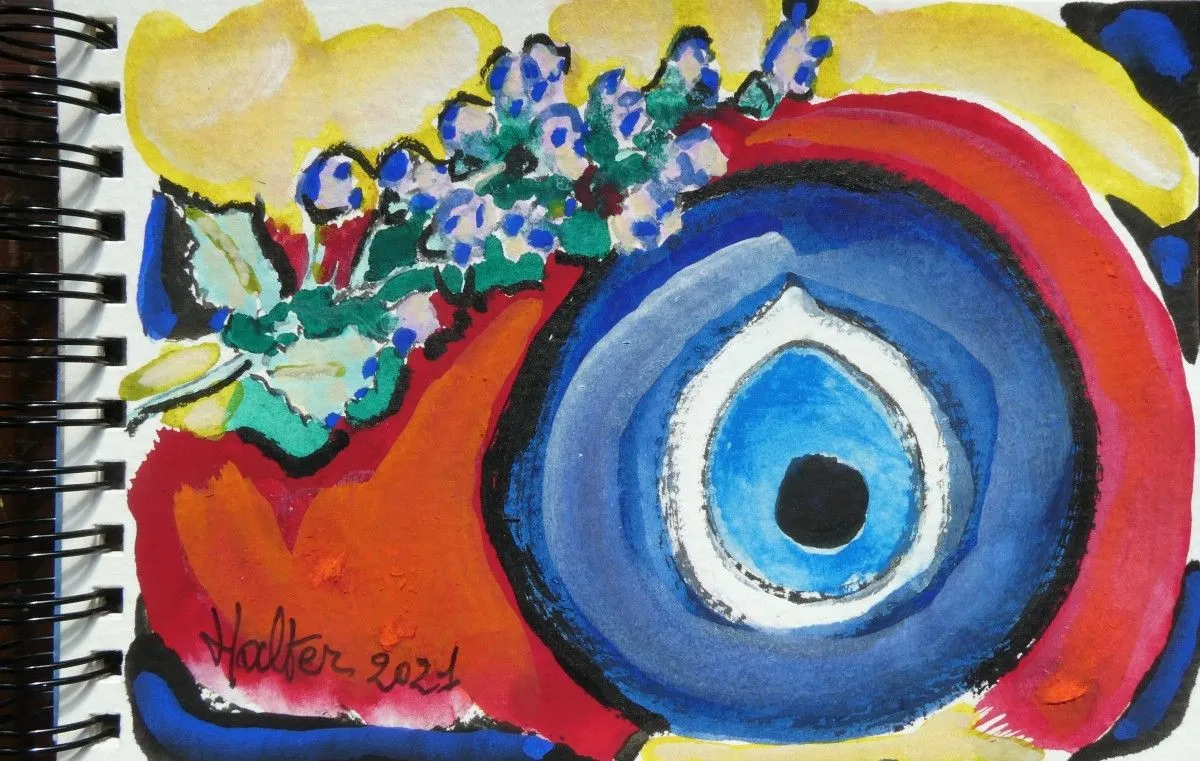 Nazar boncuk, œuvre de Alain HALTER