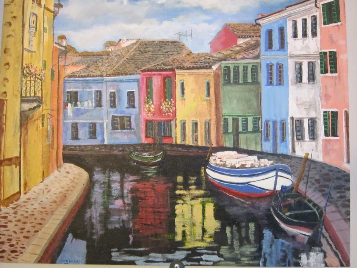 A canal in Venice, œuvre de doug phillips