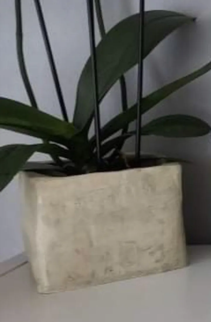 Pot gris / rose, œuvre de Anne Cellier