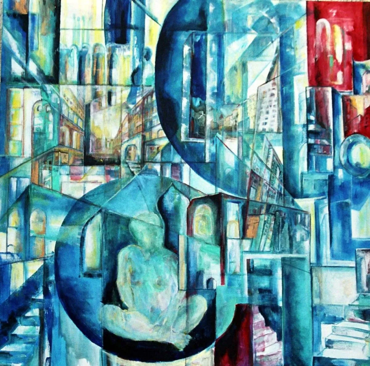 Dakar by night, artwork by Maaike Wiarda