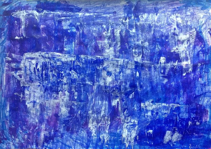 Starry night, artwork by Zazulete Anuca Romanta Ion