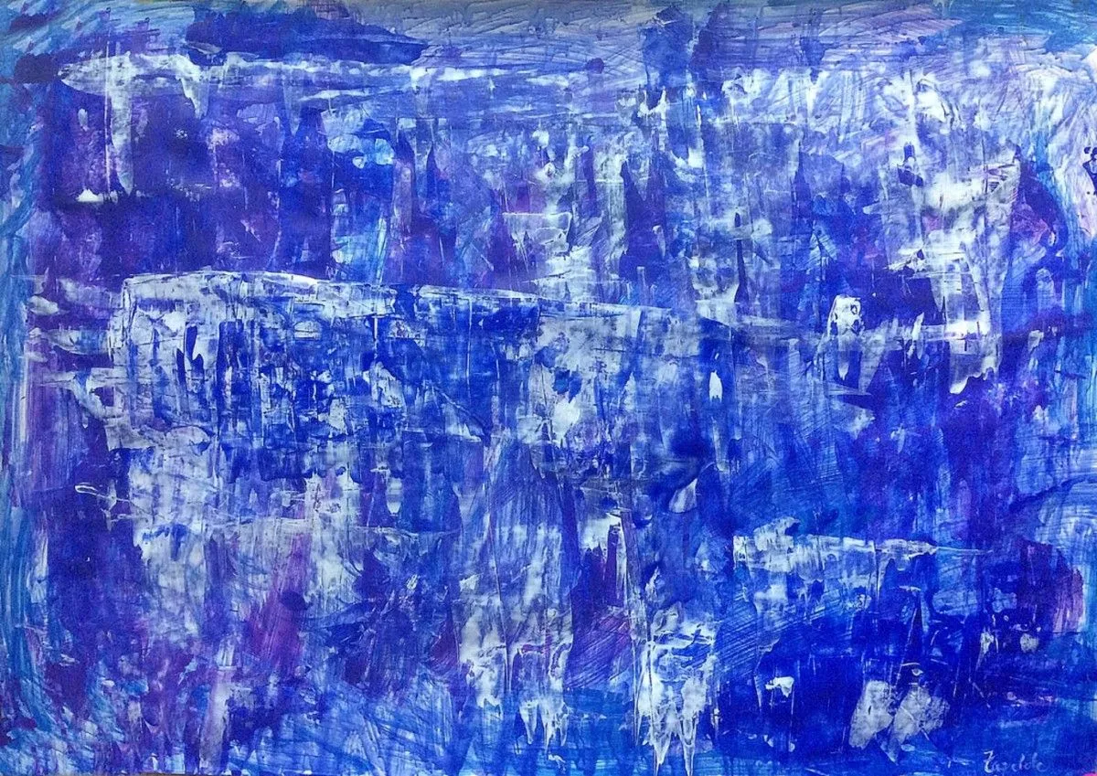 Starry night, artwork by Zazulete Anuca Romanta Ion