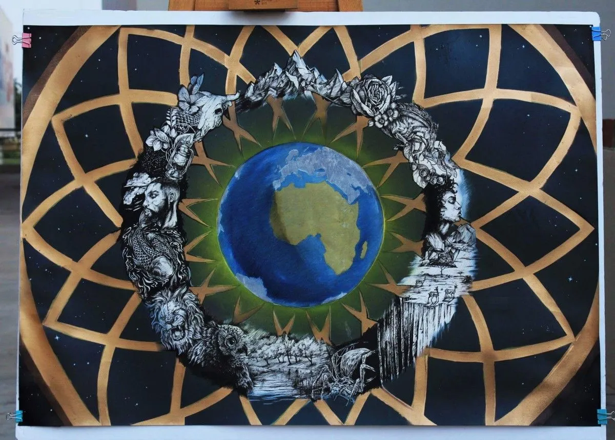 The World is yours, œuvre de Morekolod Mautle