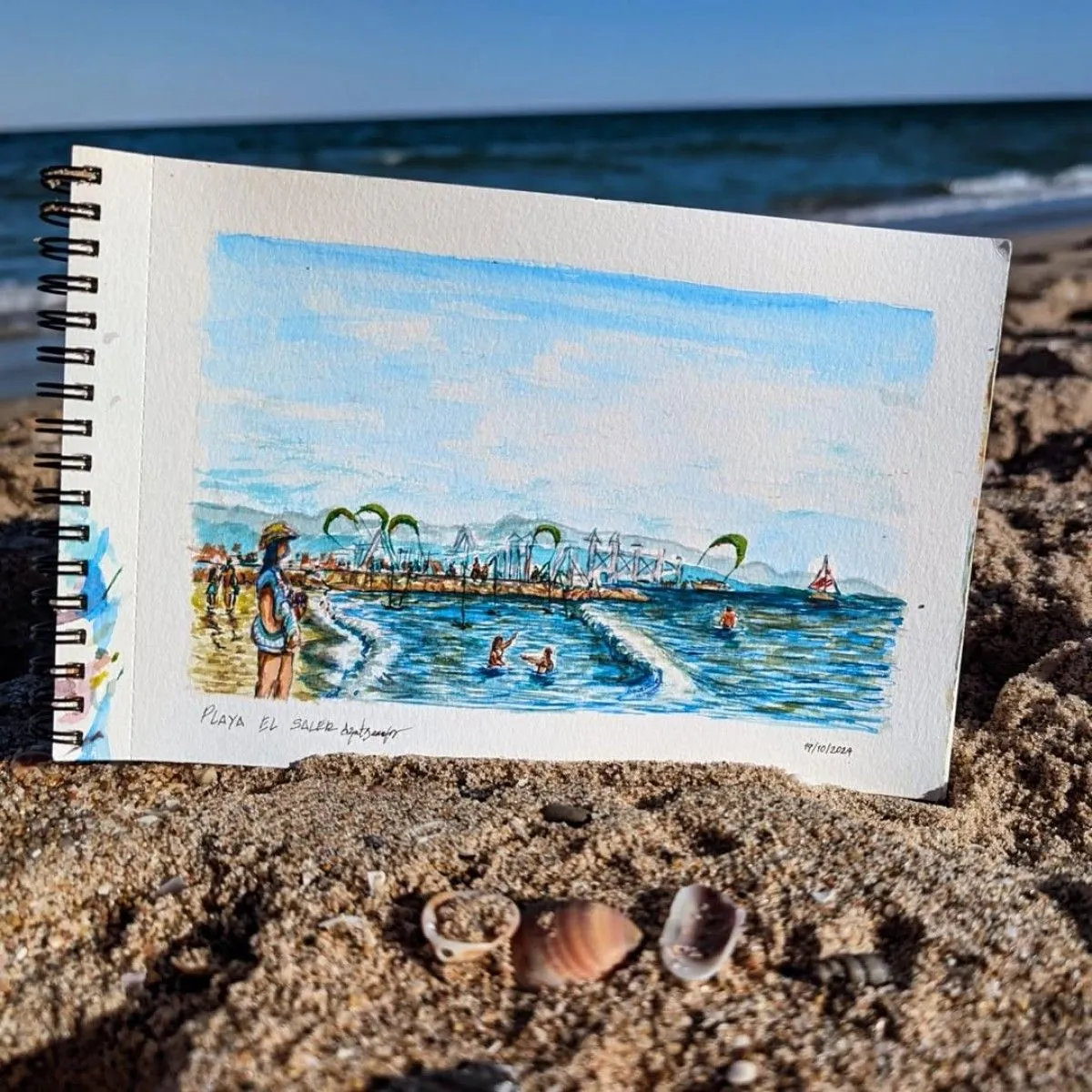 Platja El Saler, œuvre de Aziel Barrientos