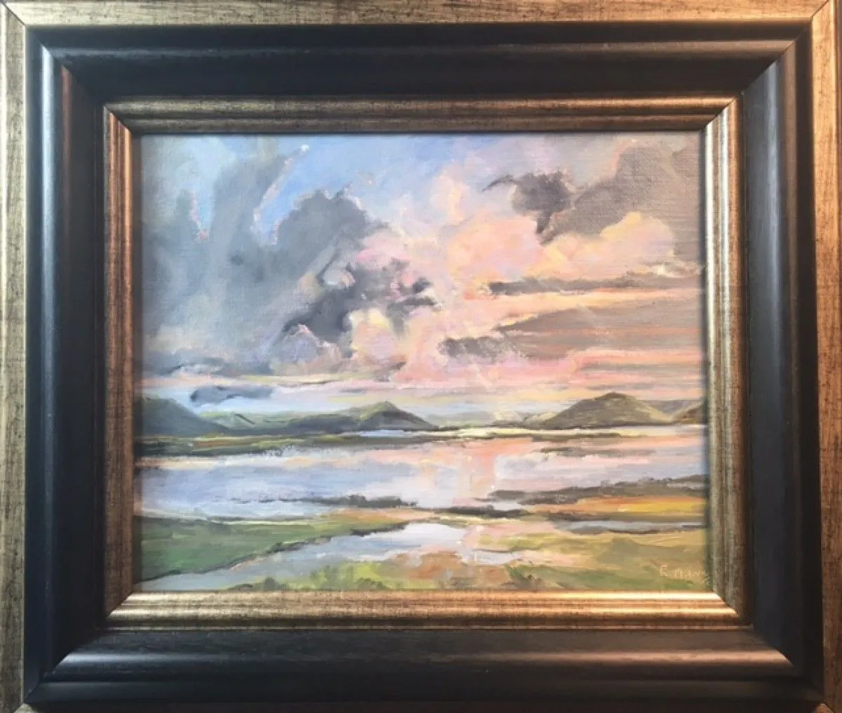 Pink Reflection/sold, artwork by Rebecca Manns