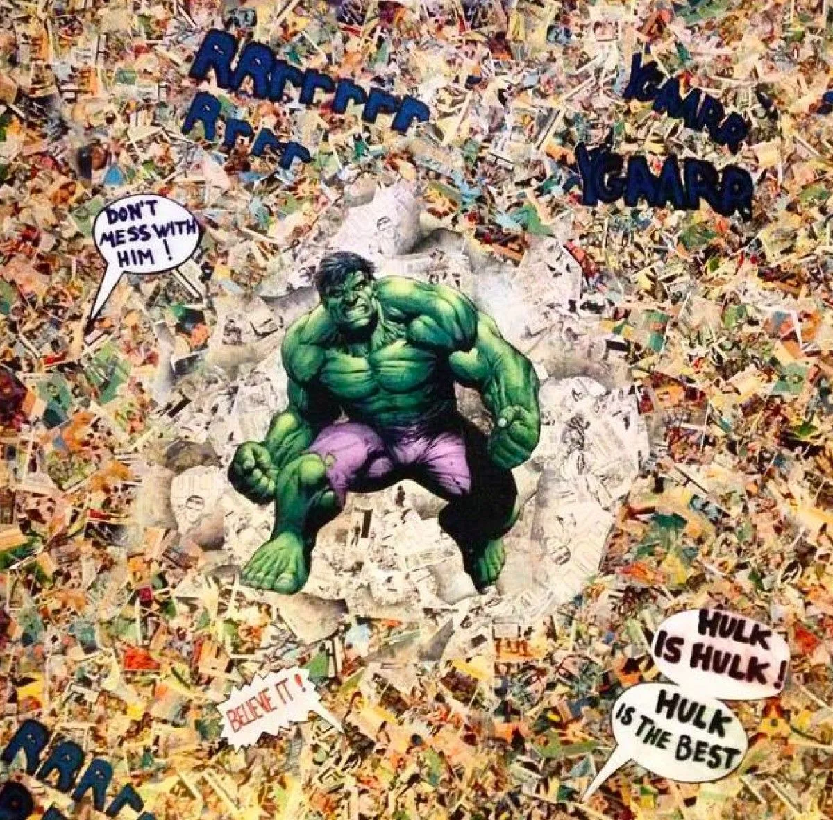 The Incredible Hulk, artwork by Delphine Mat