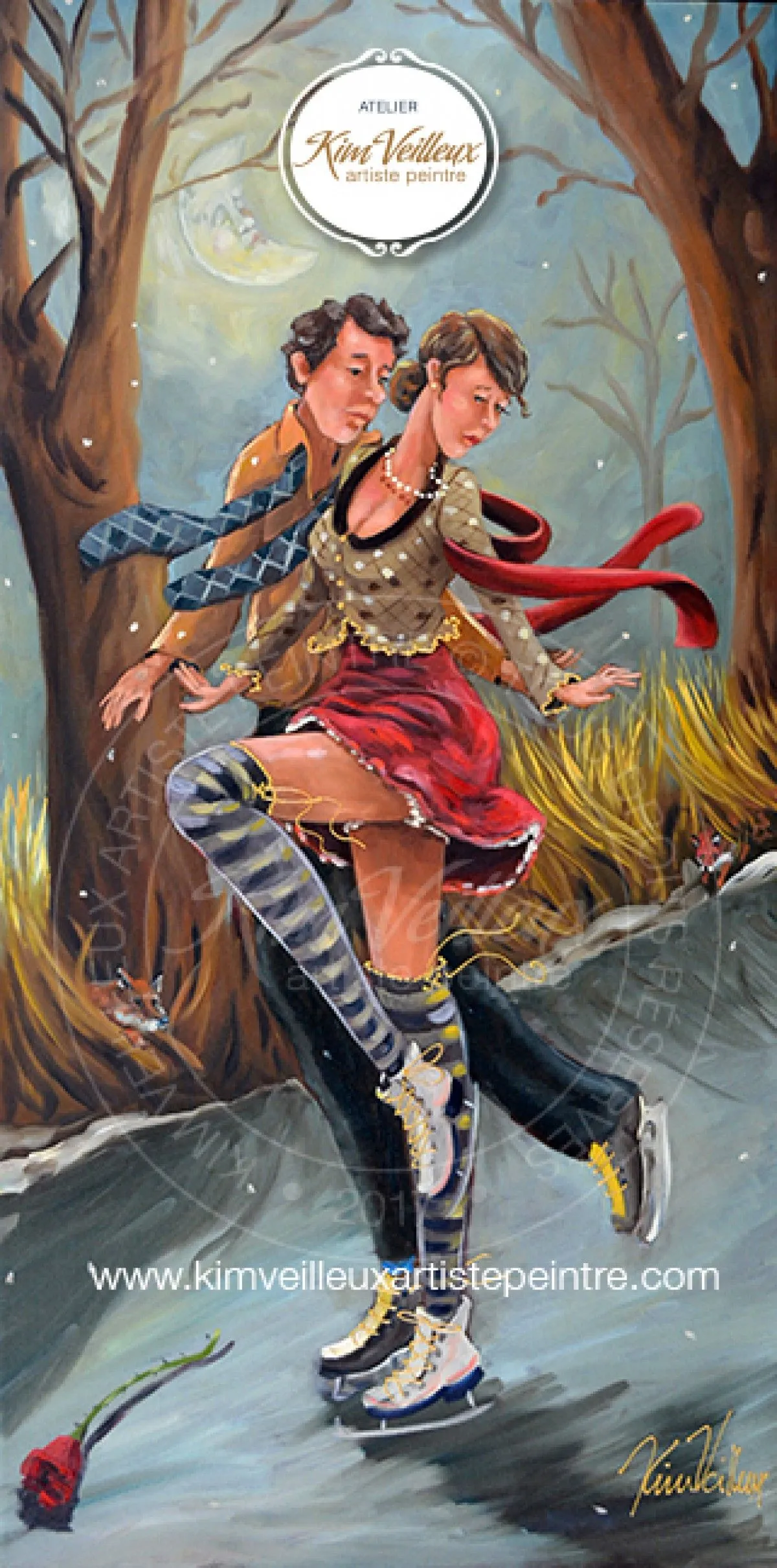 Tango sur glace, artwork by Kim Veilleux