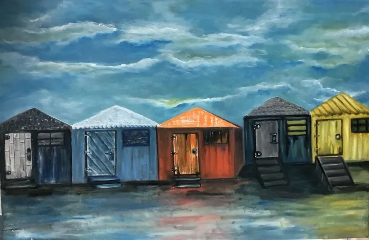 213-  La retraite en toute simplicité, artwork by Lynda Hamel
