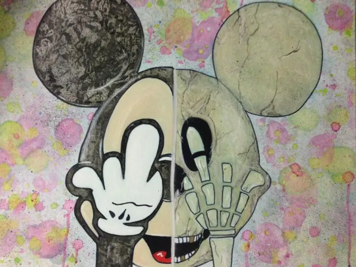 FUCK MICKEY, œuvre de PAM. M