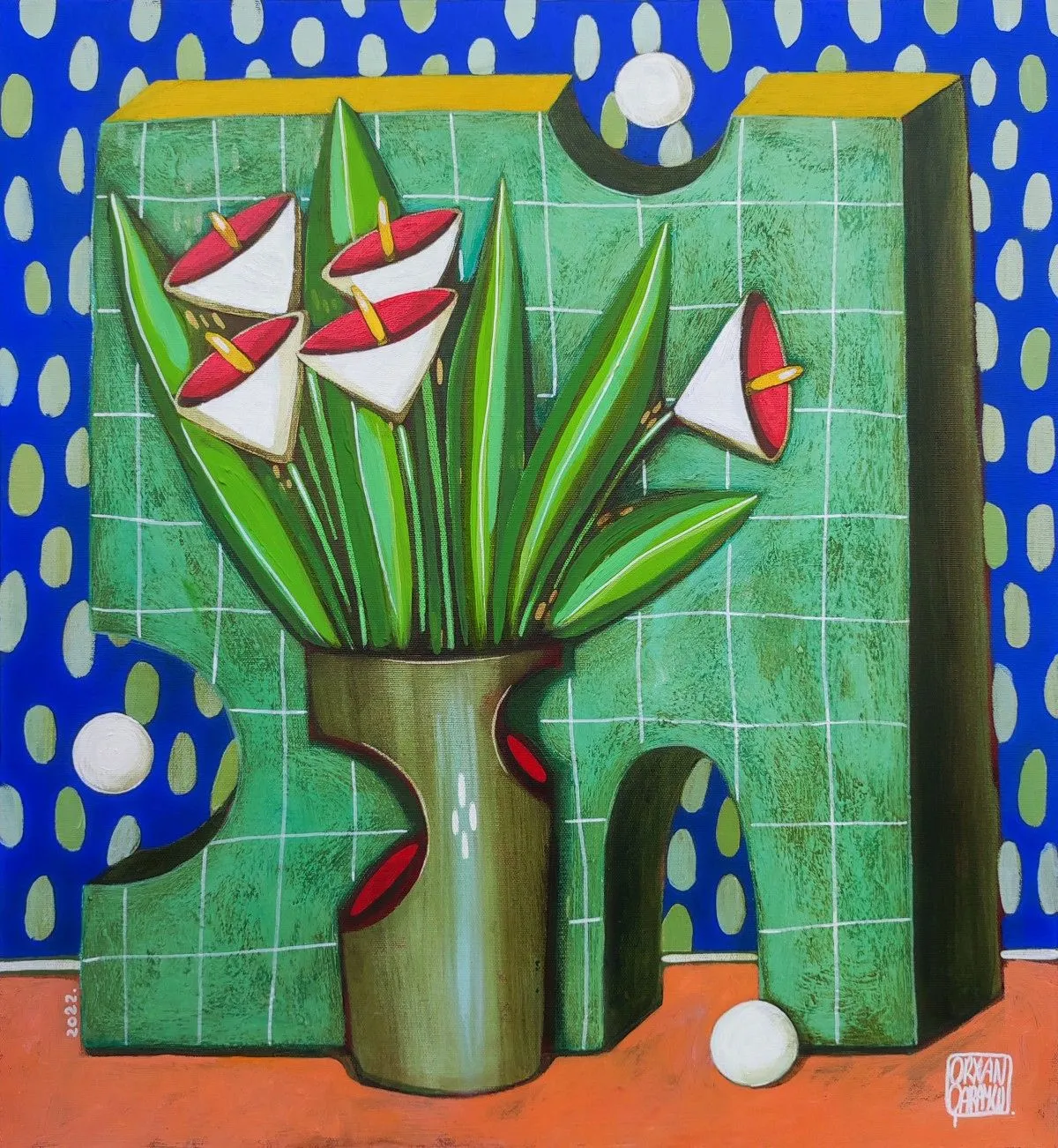 white callas, œuvre de Orkhan Garayev