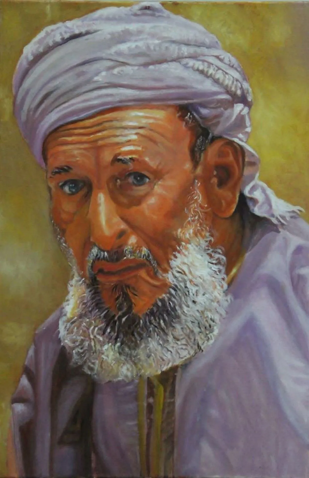 omani man, artwork by Nirupama Ashok
