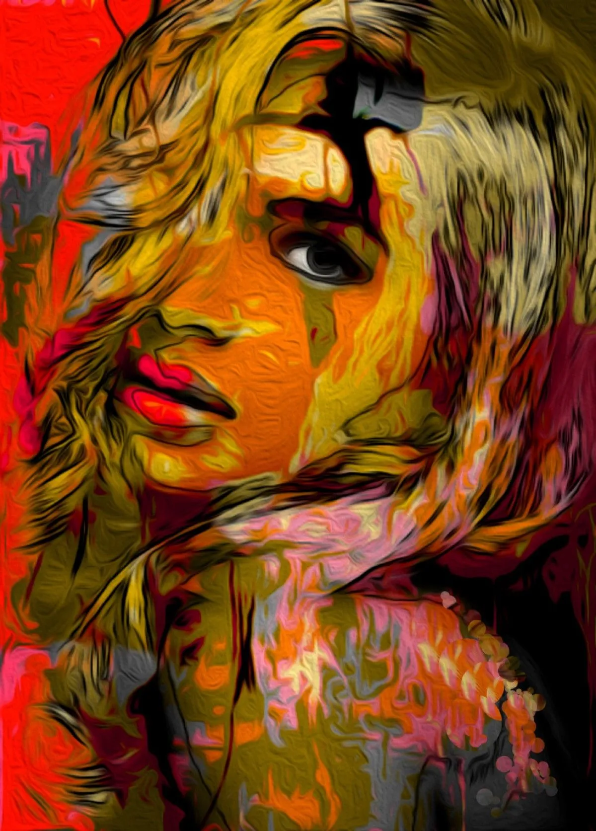 la salsa de la vida retrato, œuvre de Nancy CAridad