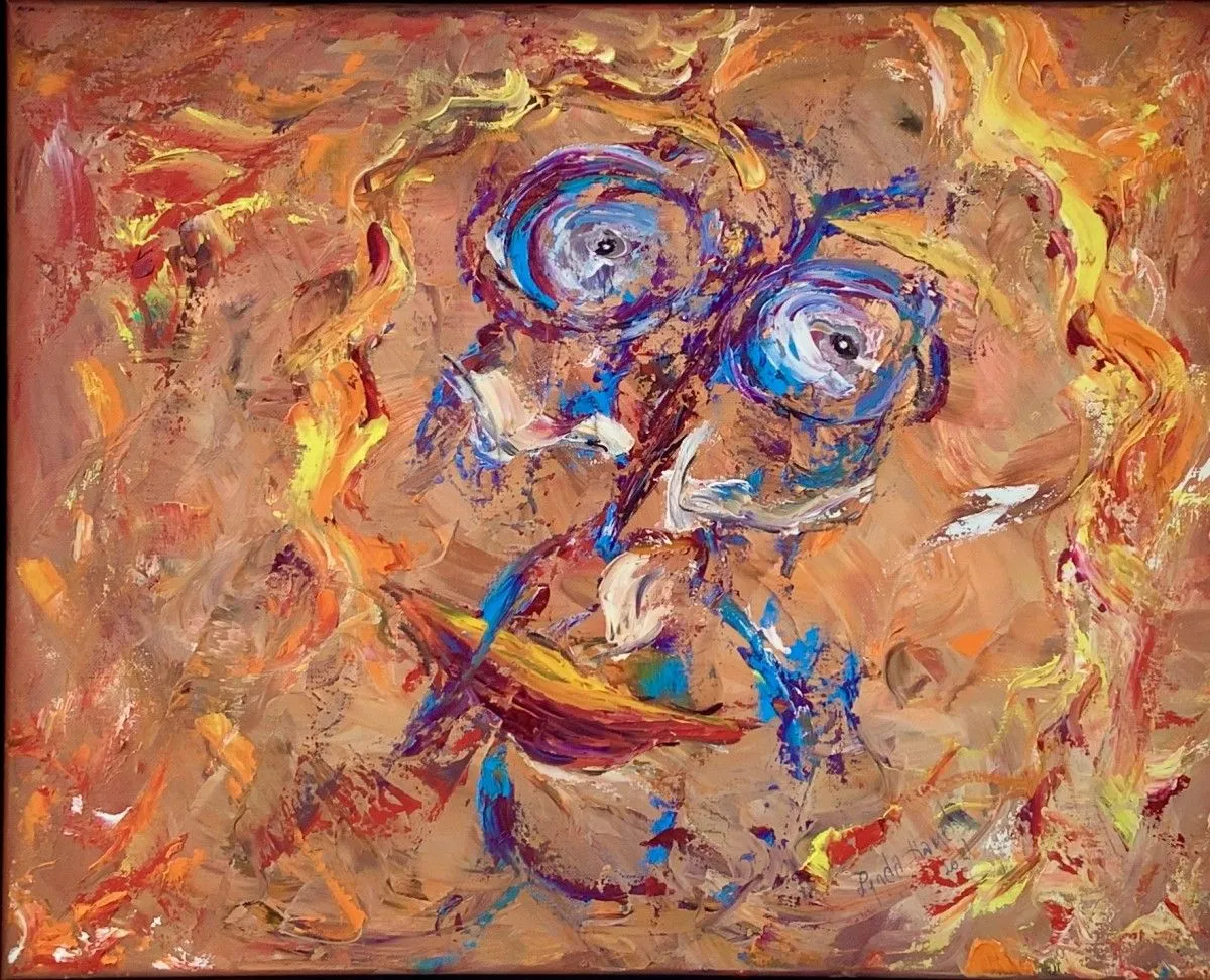 205-  Perplexe, artwork by Lynda Hamel