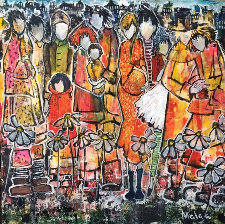 Fleurs du béton, artwork by Malga Art
