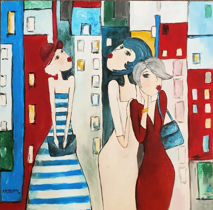 Entre copines, œuvre de AHMED MAHER MLAYAH
