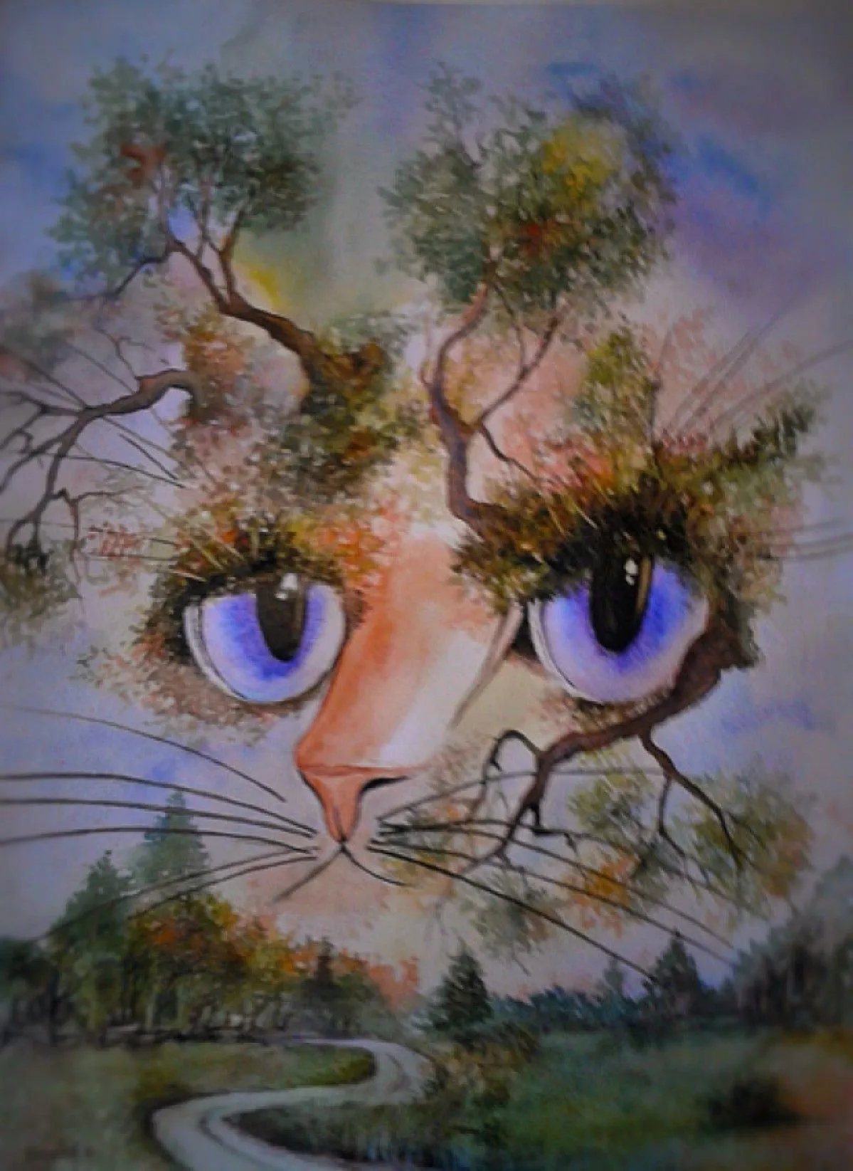 Le fantastique chat, artwork by André Farnier