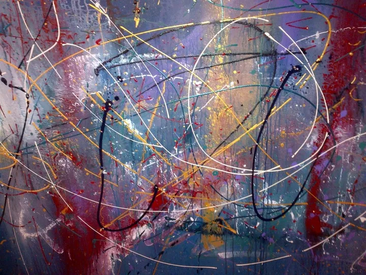 Graffitti no 4, œuvre de Monique J Dufour