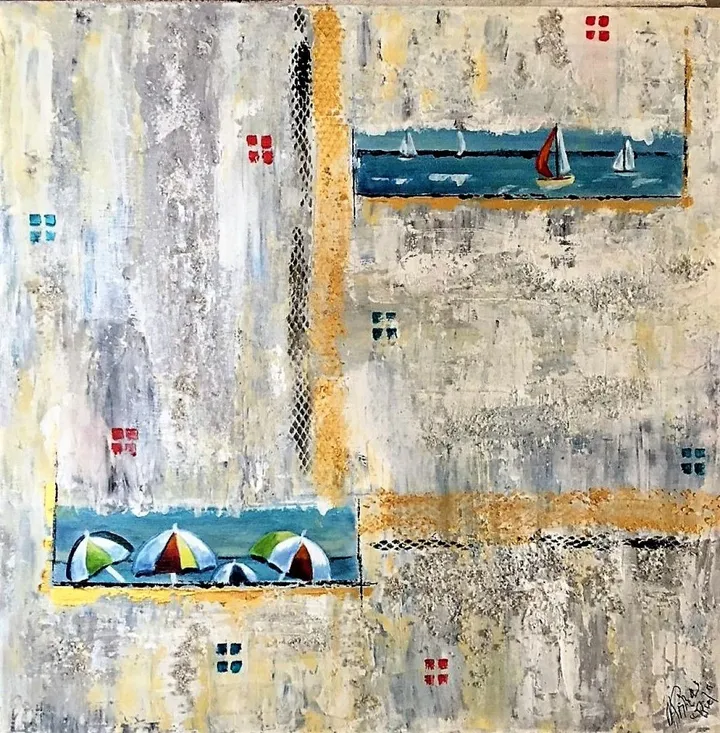 ENTRE TERRE ET MER, œuvre de MURIEL POITRAS -