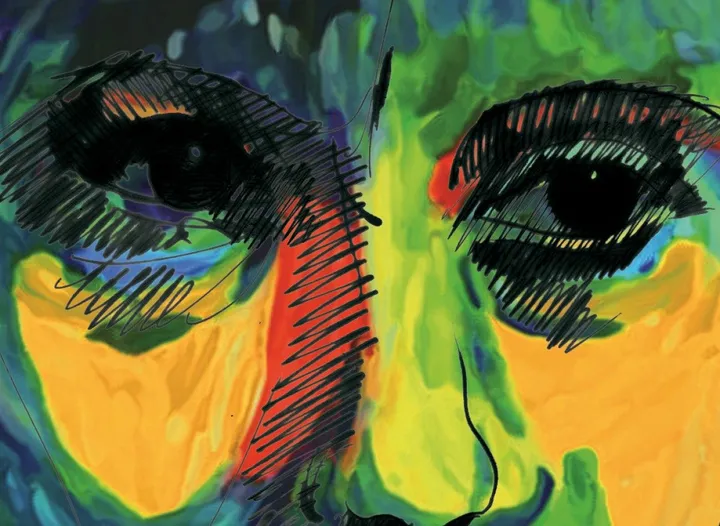 Autoportrait2, œuvre de Aziz Elfahryelfassi