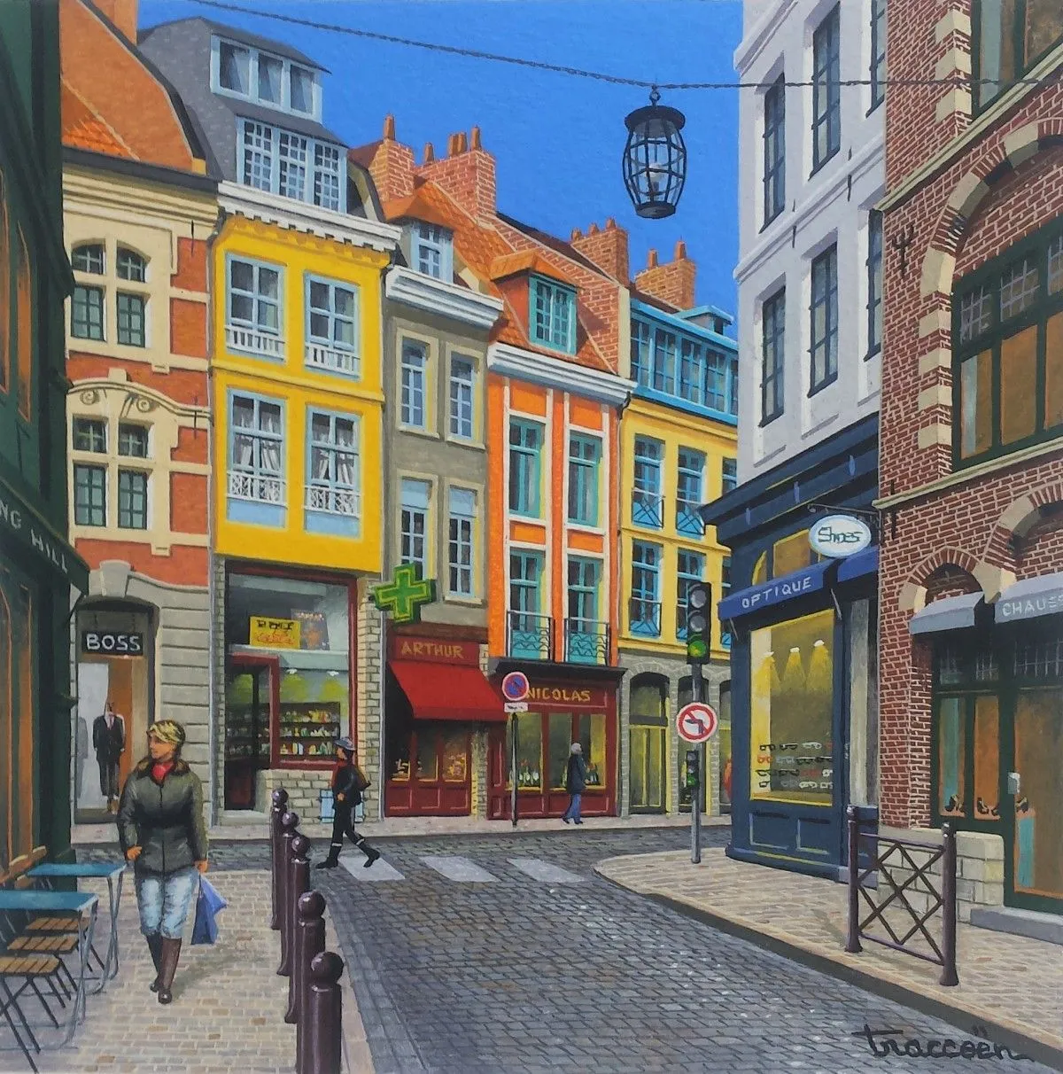 Lille, place des patiniers, artwork by Thierry Traccoën