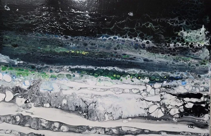 Les vagues déferlantes, artwork by Chantal Gosselin