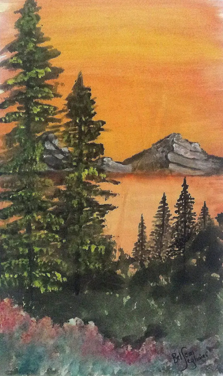 Orange Fall, œuvre de Belsem Seg