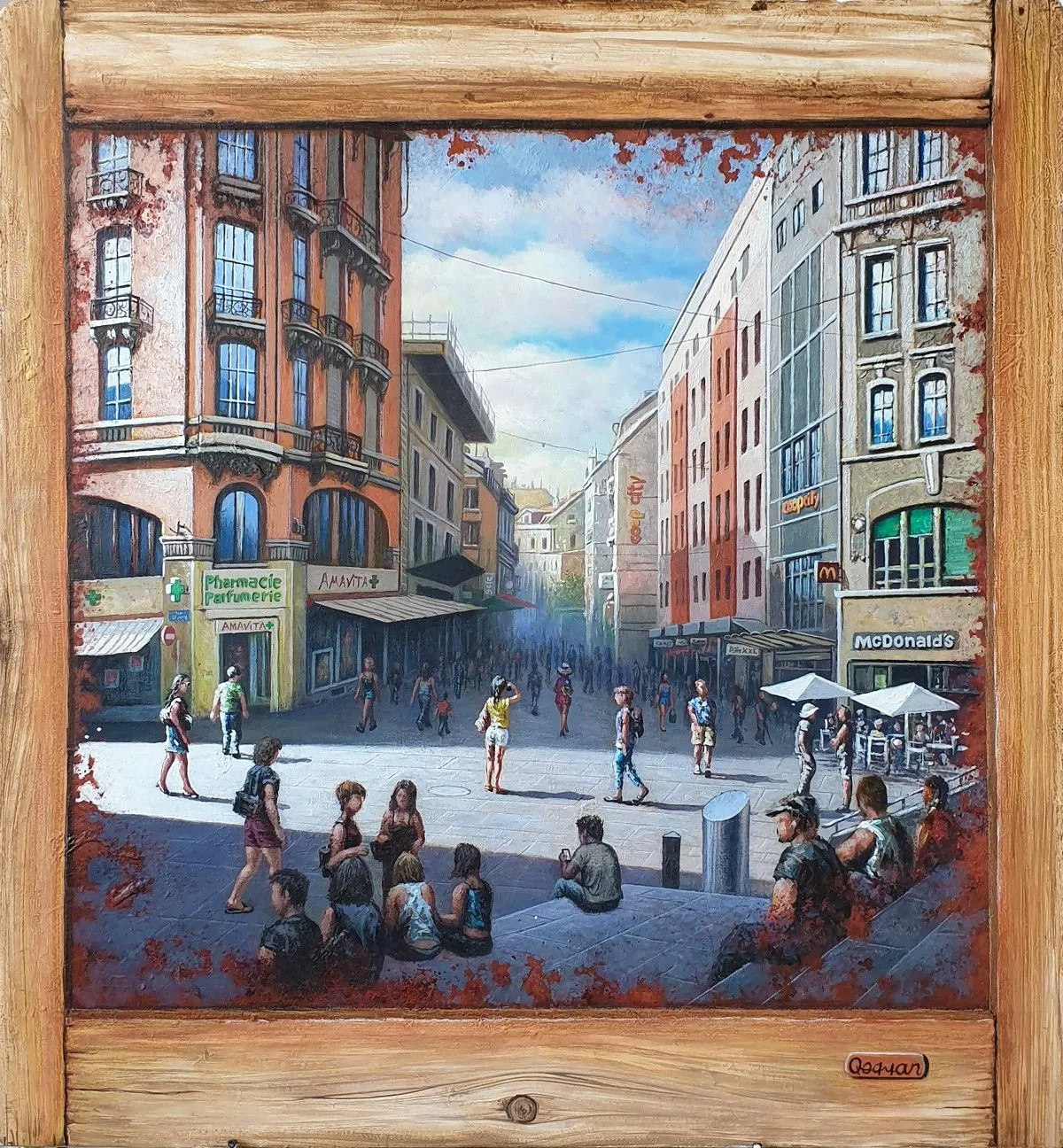 Lausanne, rue Saint-Laurent, œuvre de Mahmoud Qoqyan