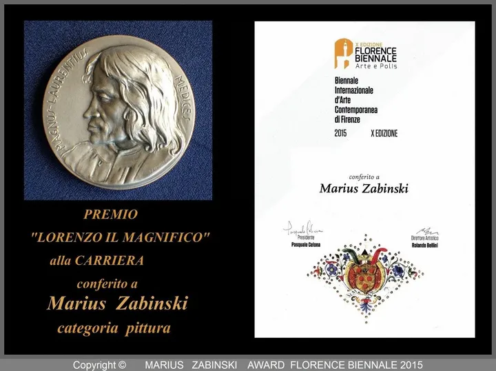 AWARD    _FLORENCE  BIENNALE 2015, œuvre de MARIUS ZABINSKI